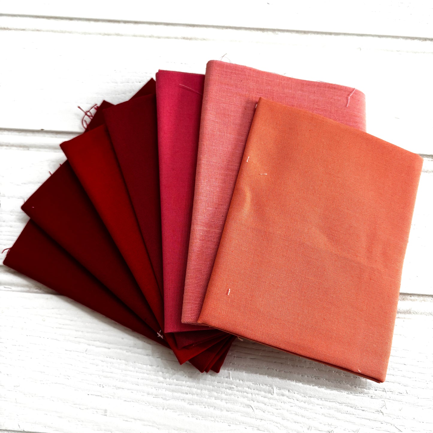 Coral red + pink solid and blender bundle 9