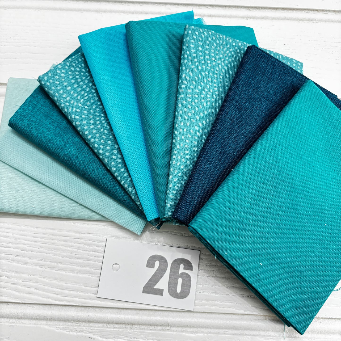 Teal / aqua blue solid and blender bundle 26