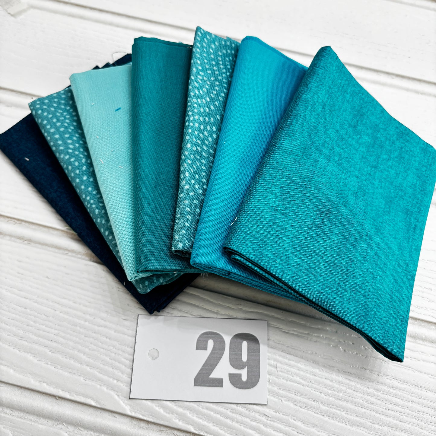 Teal / aqua blue solid and blender bundle 29