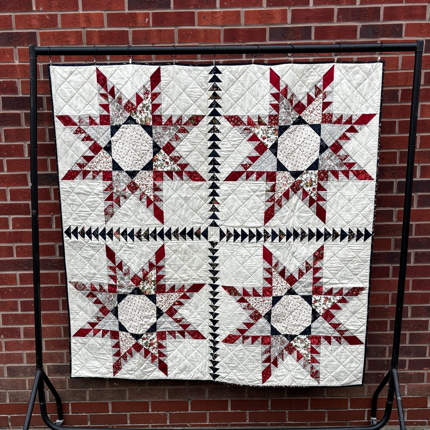 The Sawtooth Star Quilt - 66" square