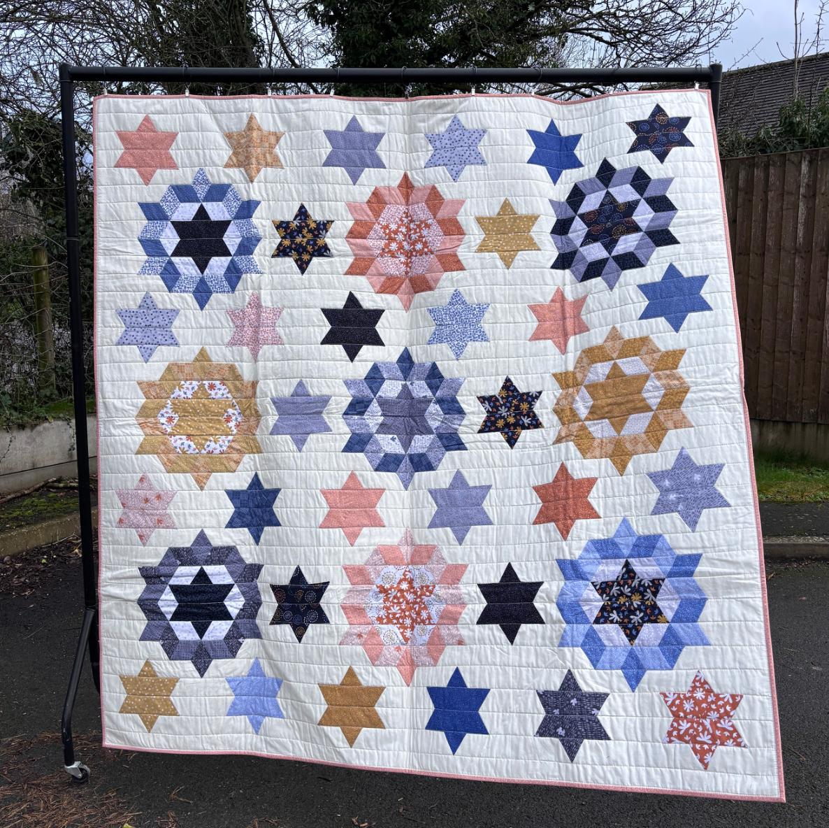 The Conway Cottage Stars Quilt – 70” x 72” (Q49)