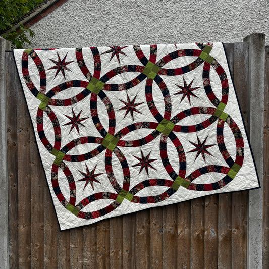 Sparkling Double Wedding Ring Quilt