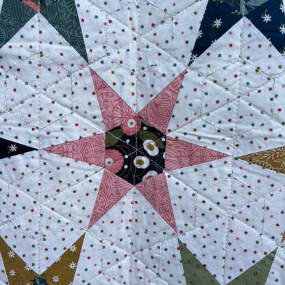 The Hexagon Stars Quilt II – 46” x 47” (Q51)