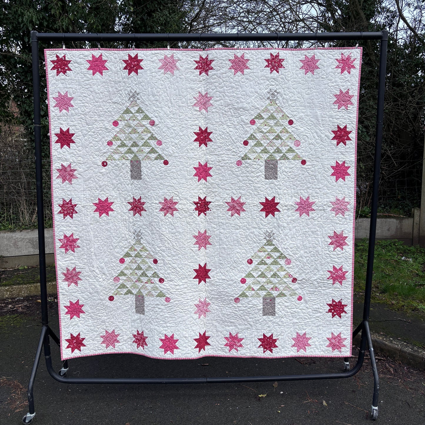 The Christmas Trees and Stars Quilt – 66” square (Q41)