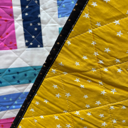 The candy stripes quilt – 68” square (Q12)