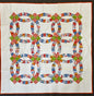 The Double Wedding Ring Quilt 58" square (Q72)