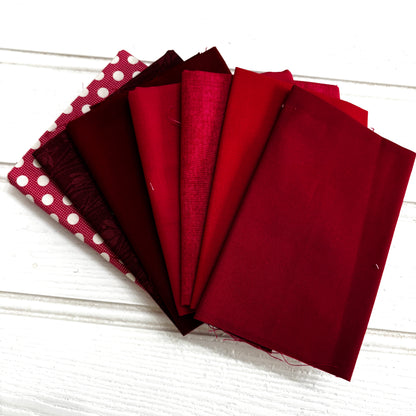 Raspberry red + pink solid and blender bundle 7
