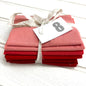 Coral red + pink solid and blender bundle 8
