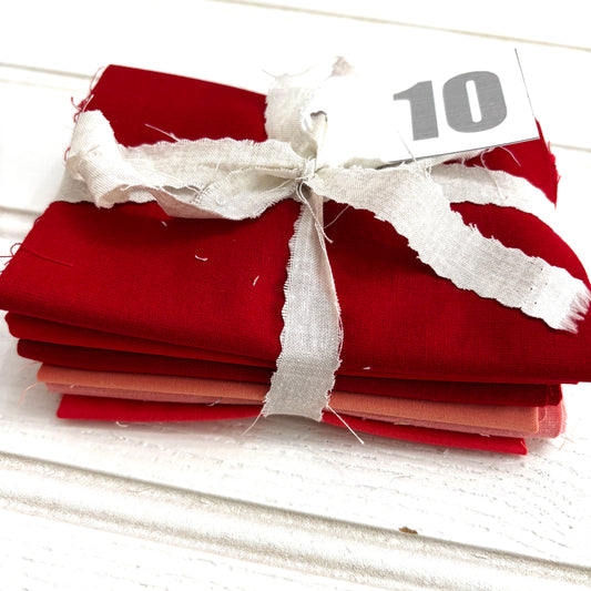 Coral red + pink solid and blender bundle 10