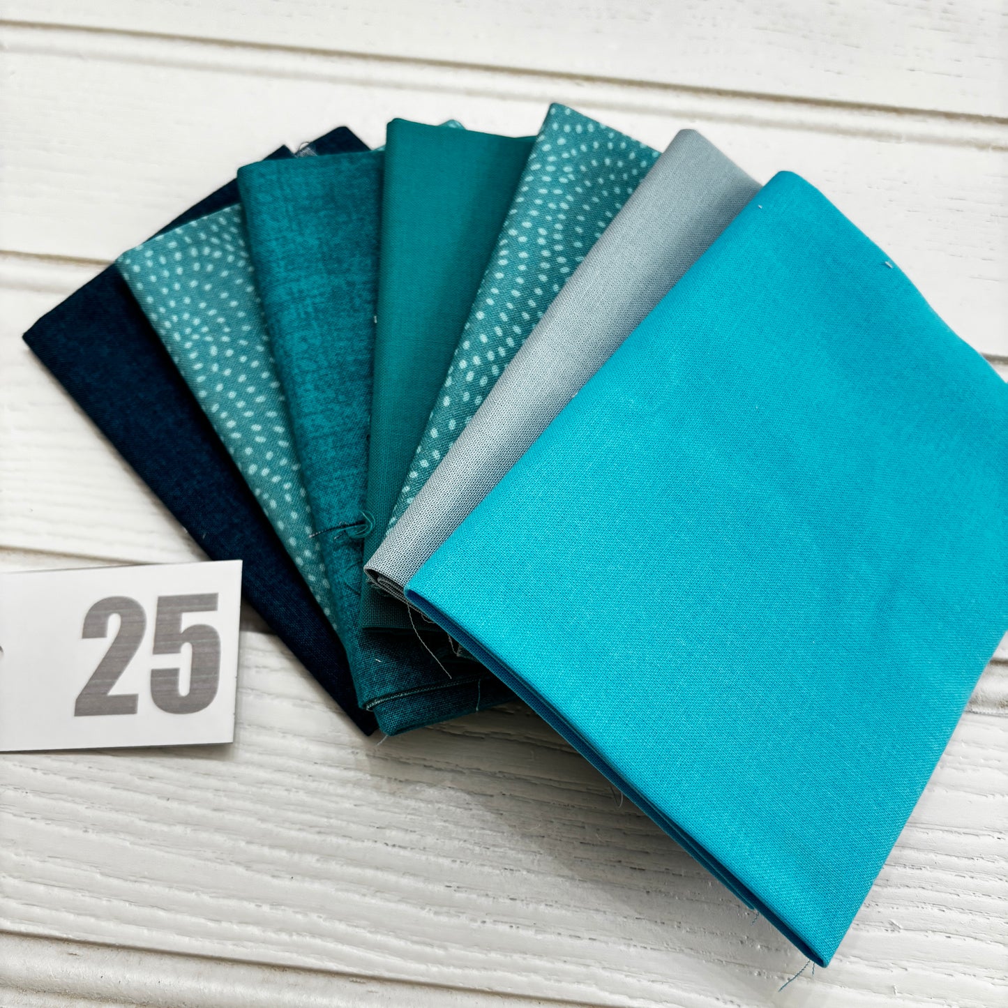 Teal / aqua blue solid and blender bundle 25