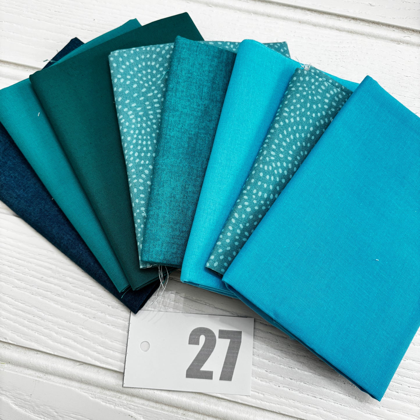 Teal / aqua blue solid and blender bundle 27