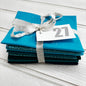 Teal / aqua blue solid and blender bundle 27