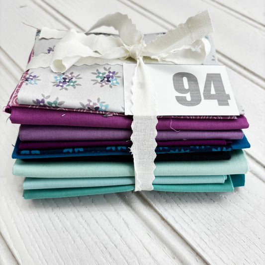 Teal / aqua / blue / purple solid and blender bundle 94