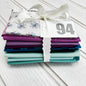 Teal / aqua / blue / purple solid and blender bundle 94