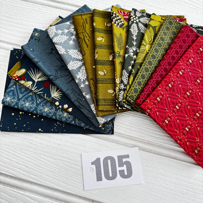 Moda Fancy That Old World Yuletide Print Bundle 105