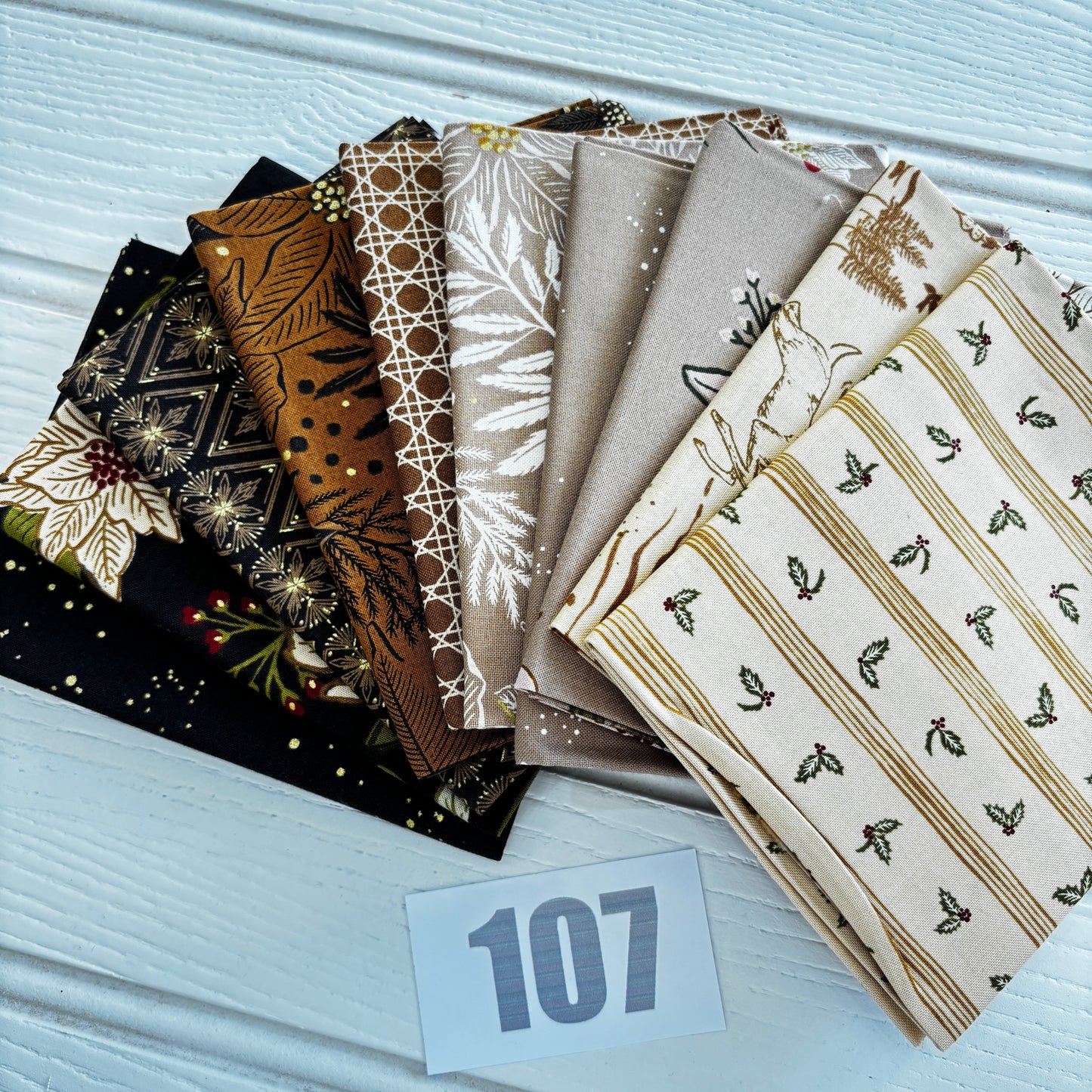 Moda Fancy That Old World Yuletide Print Bundle 107