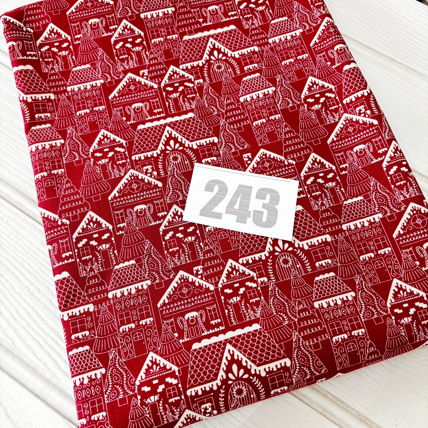3 pieces of Moda Xmas print totalling 2-3m (243)