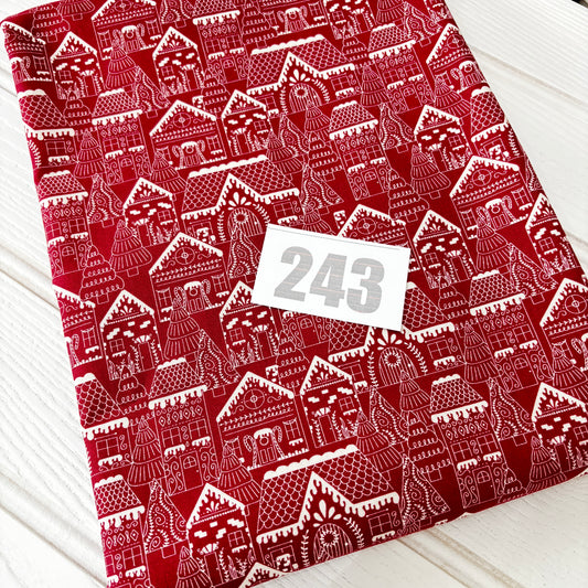 3 pieces of Moda Xmas print totalling 2-3m (243)