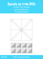 Speedy no trim Half Square Triangle printable pdf - 2" and 2.5" HSTs