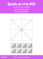 Speedy no trim Half Square Triangle printable pdf - 4" and 4.5" HSTs